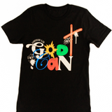 Abstract God Can Tee- Black